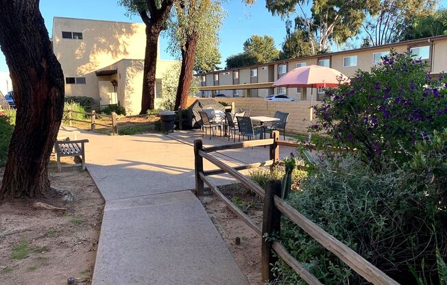 Charming Courtyard Living in El Cajon | Private Patio Options + Walkable Location