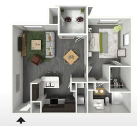 1 bed, 1 bath, 768 sqft, $1,515