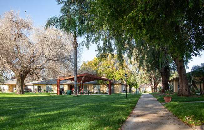 Well Manicured Greenbelt at Country Village Apartments, Jurupa Valley, CA, 91752