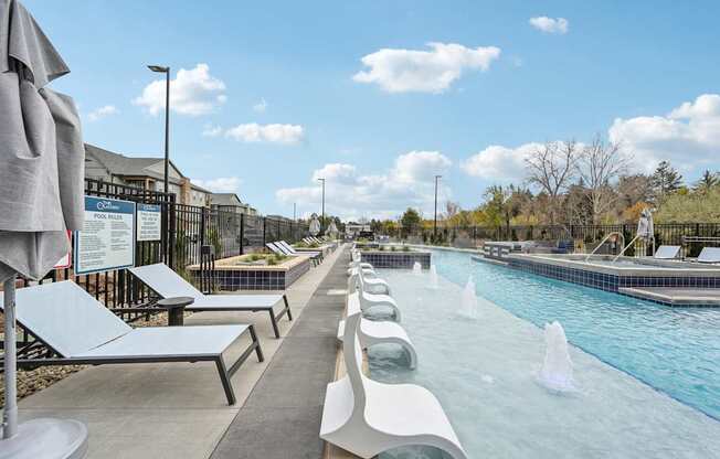 the swimming pool at The Quarry at The Quarry Luxury Apartment Homes, Fort Collins, CO