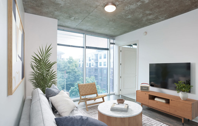 Living Room with Hard Surface Flooring