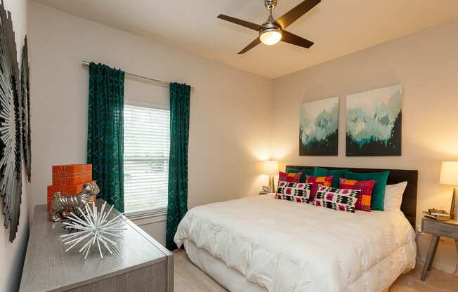 Luxury Bedroom inside one of Proximity’s apartments in West Ashley, Charleston, SC at Proximity Apartments, South Carolina