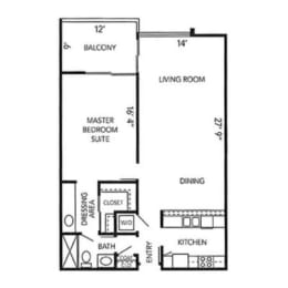 1 bed, 1 bath, 974 sqft, $4,029