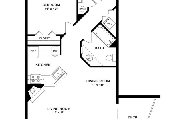 1 bed, 1 bath, 668 sqft, $1,691