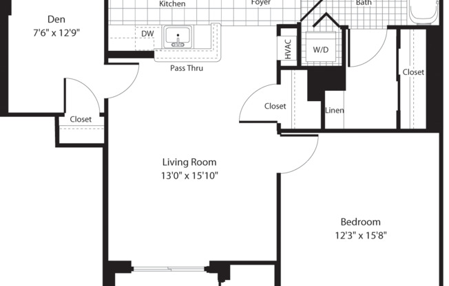 1 bed, 1 bath, 811 sqft, $2,573, Unit 0812