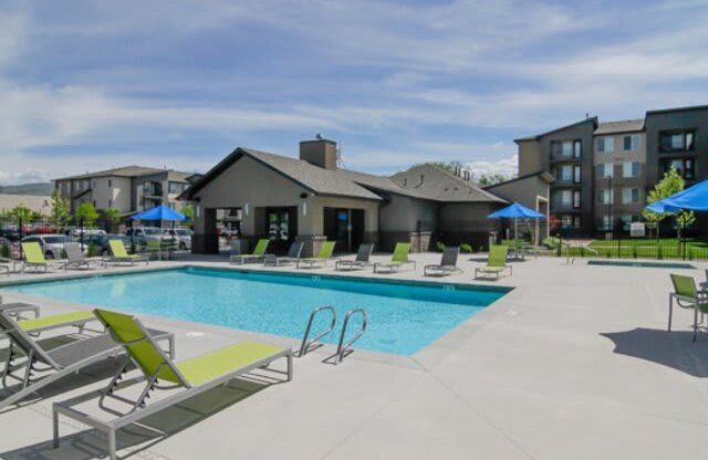 Pool Area at Enclave at 1400 South Apartments, Salt Lake City, Utah
