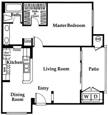 1 bed, 1 bath, 760 sqft, $2,550, Unit 351