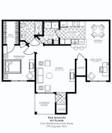 1 bed, 1 bath, 995 sqft, $2,711