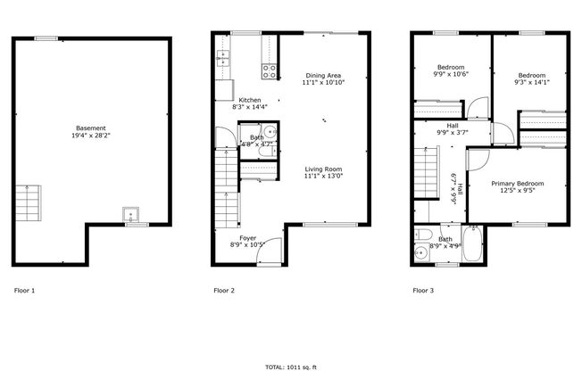 3 beds, 1.5 baths, 1,150 sqft, $1,599, Unit 2035