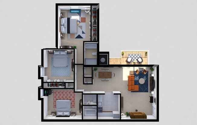 3 beds, 1 bath, $1,862