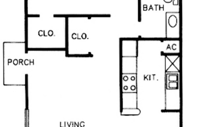 1 bed, 1 bath, 702 sqft, $1,150