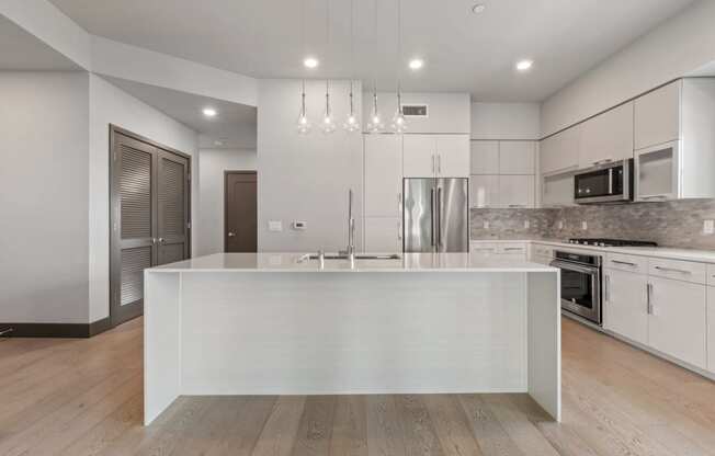 Penthouse kitchen  at Blu Harbor by Windsor, Redwood City, CA