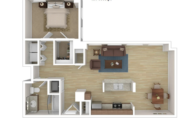 1 bed, 1 bath, 850 sqft, $1,150, Unit 1203