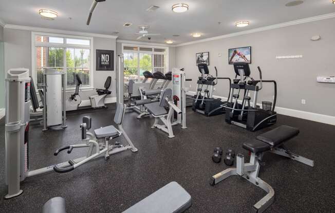Two State-Of-The-Art Fitness Facility With Yoga And Strength Training at Abberly Village Apartment Homes, West Columbia, South Carolina