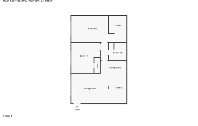 2 beds, 1 bath, 850 sqft, $2,425, Unit 9125-1