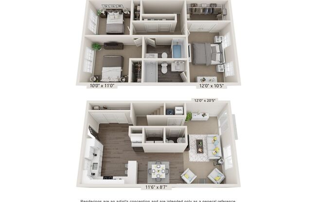 3 beds, 2.5 baths, 1,348 sqft, $2,185