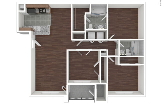 3 beds, 2 baths, 1,161 sqft, $1,845