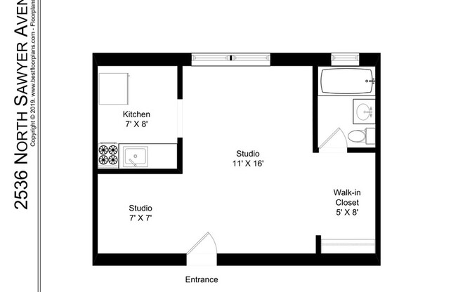 Studio, 1 bath, 398 sqft, $1,225, Unit 103
