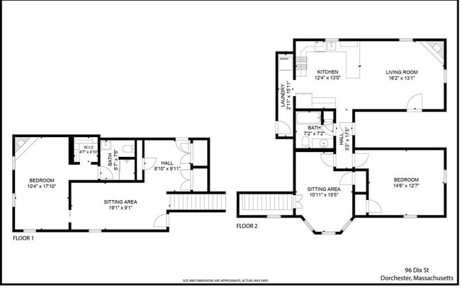 2 beds, 2 baths, 1,617 sqft, $3,500, Unit 1