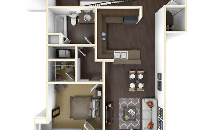 1 bed, 2 baths, 1,030 sqft, $2,395, Unit 604-302
