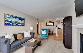 Spacious Living Room at Bardin Oaks, Arlington, TX