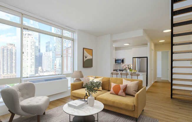 Living Room with Hard Surface Flooring