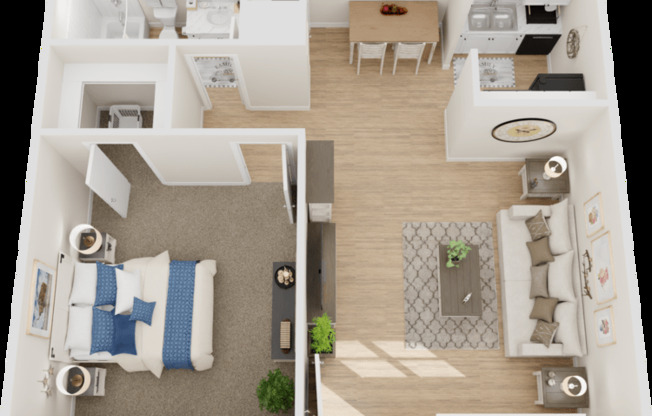 1 bed, 1 bath, 550 sqft, $1,050