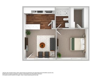 1 bed, 1 bath, $1,230