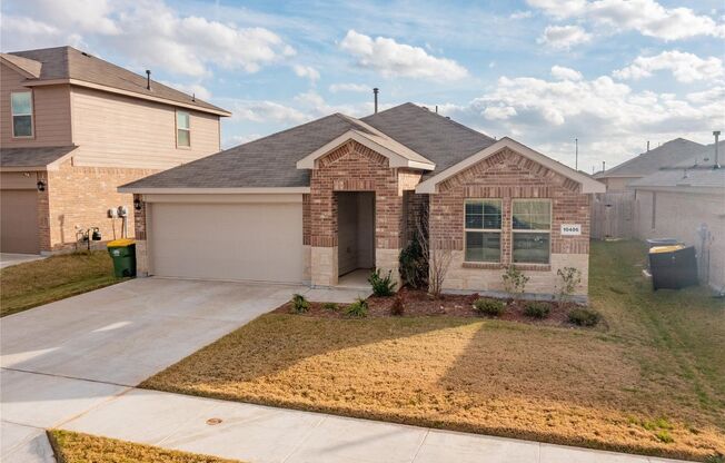 Enjoy open living with a kitchen featuring a breakfast bar sink island, gas range, and walk-in pantry. Relax in a master suite with a 5-foot shower and walk-in closet, plus a private backyard with covered patio and 6-foot fence.