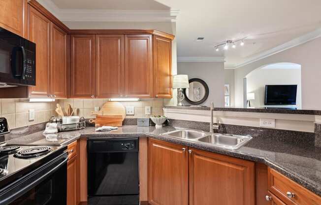 Model Kitchen at The Berkeley Apartments, Georgia, 30096