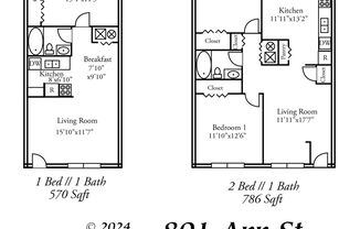 2 beds, 1 bath, $1,900, Unit # 7