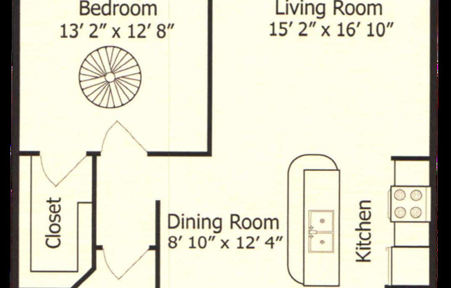 1 bed, 1 bath, 897 sqft, $1,560, Unit 465