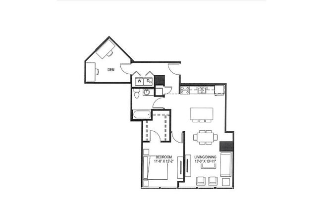 1 bed, 1 bath, 921 sqft, $1,749, Unit 210