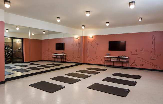 The Flat Resident Yoga Room View 2 at The Flat, Los Angeles