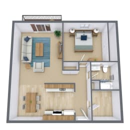 1 bed, 1 bath, 940 sqft, $1,315