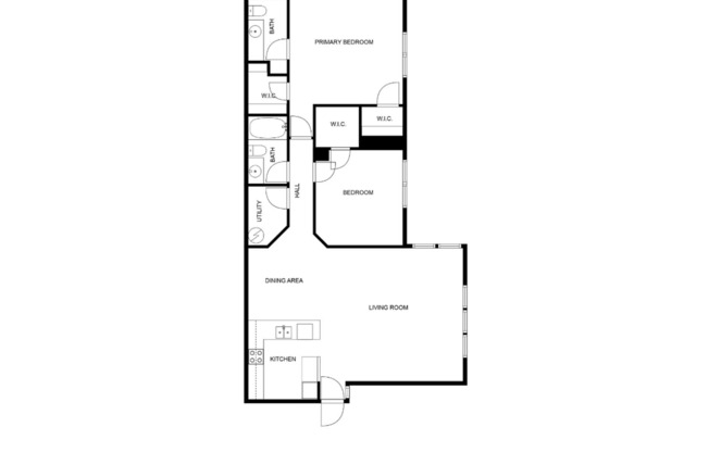 2 beds, 2 baths, 1,300 sqft, $1,455, Unit 408-408C