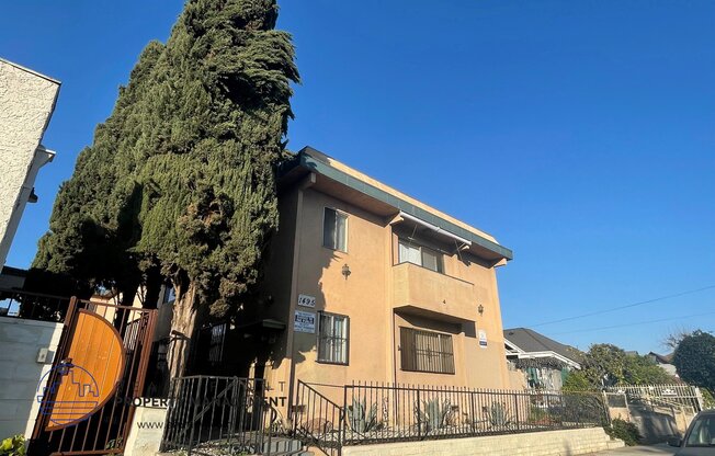 a house with a large tree in front of it