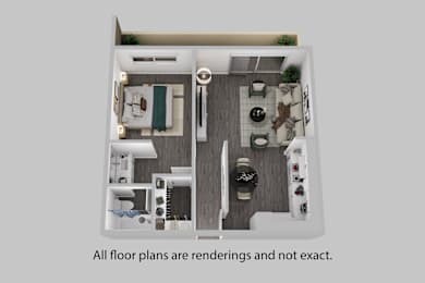 1 bed, 1 bath, 560 sqft, $1,850