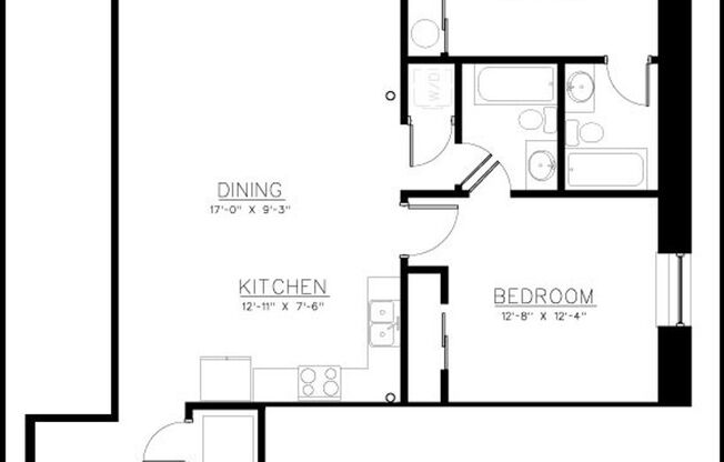 2 beds, 2 baths, 1,200 sqft, $2,400, Unit Jane 403