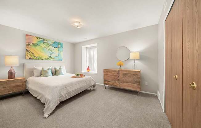 Spacious Bedroom at Lakeside Village Apartments Clinton Township MI