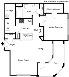 1 bed, 1 bath, 850 sqft, $1,459