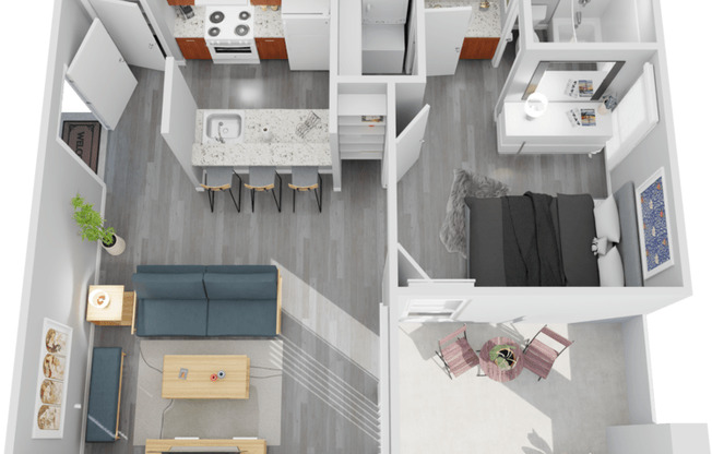 1 bed, 1 bath, 468 sqft, $819