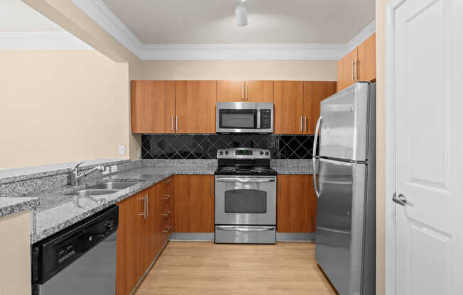 Kitchen with Stainless Steel Appliances