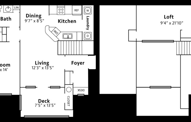 1 bed, 1 bath, 1,013 sqft, $1,514, Unit 1534