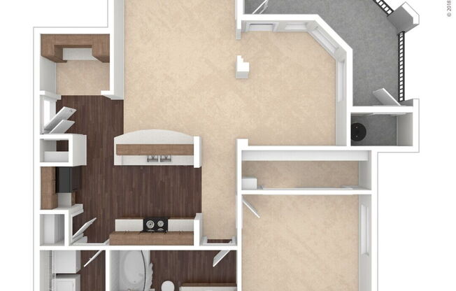 1 bed, 1 bath, 1,035 sqft, $2,352