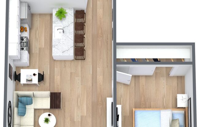 1 bed, 1 bath, 583 sqft, $1,598, Unit 303