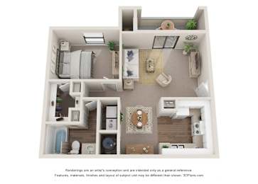 1 bed, 1 bath, 838 sqft, $1,295