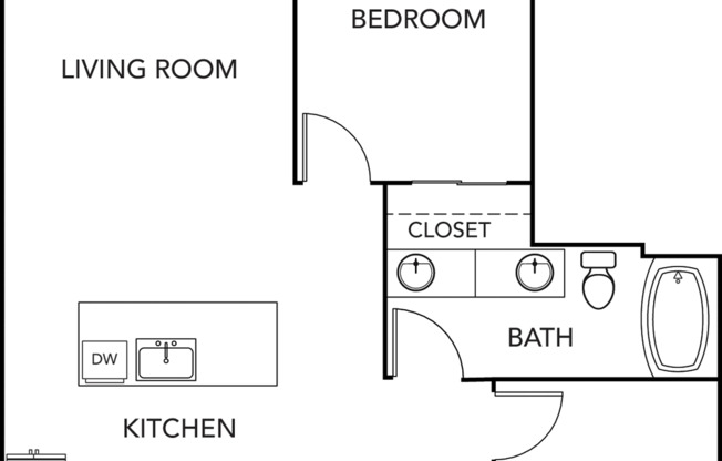 1 bed, 1 bath, 974 sqft, $2,688, Unit 449