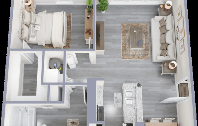 1 bed, 1 bath, 715 sqft, $1,399