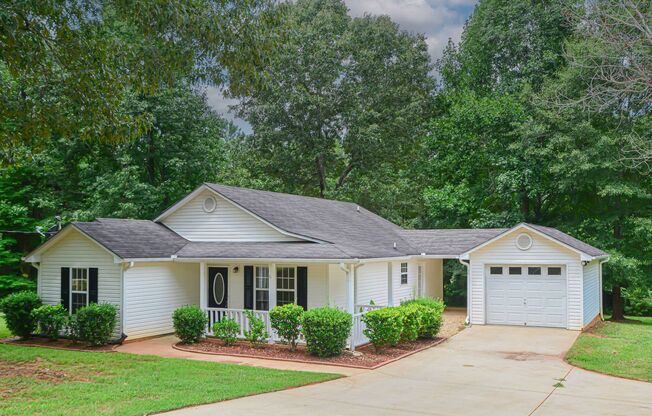 Charming 3-bedroom, 2-bath ranch home on a spacious 0.63-acre lot in Covington, GA